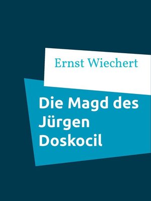 cover image of Die Magd des Jürgen Doskocil